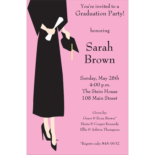 Grad Girl Invitations